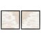 Stupell Industries Abstract Cream Layered Strokes 2 pc Framed Floater Canvas Wall Art Set Design by June Erica Vess